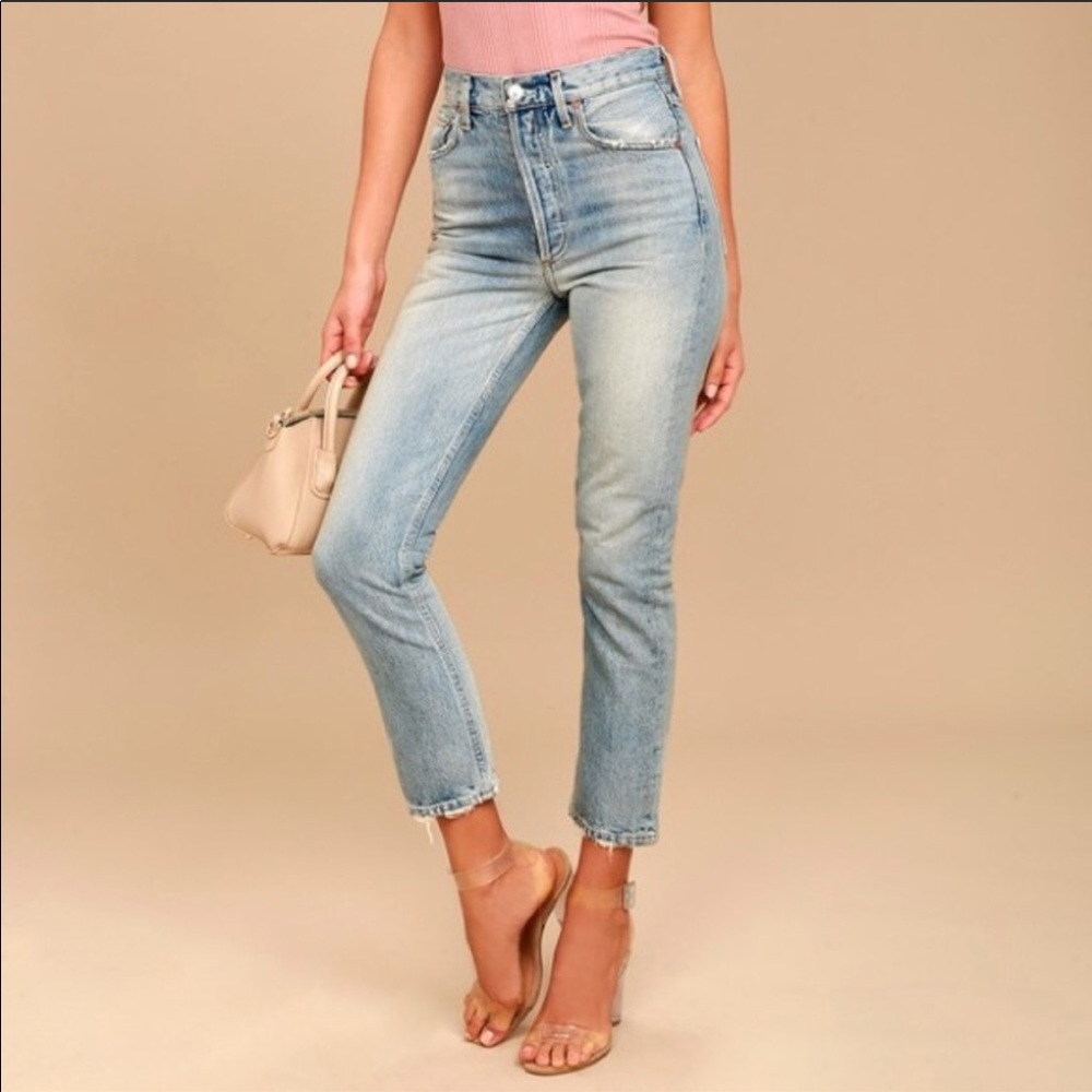 AGOLDE. High rise jeans
